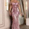 Fashion Nova Close Up Ready Sequin Maxi Dress - Mauve -Fashion Nova Sales 06 28 22Studio1 CE KP 13 52 16 67 1013AP25 Mauve P 2216 EH