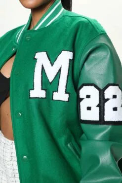 Fashion Nova Class President Varsity Jacket - Kelly Green 19 Fashion Nova Class President Varsity Jacket - Kelly Green -Fashion Nova Sales 07 06 22Studio3 RT RL 12 02 04 31 SK3032 Kellygreen 23966 WG
