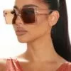 Fashion Nova Bring Me Sunshine Sunglasses - Brown -Fashion Nova Sales 07 08 21Studio3 ME TB 11 36 08 24 P87349AP Brown 1162 WG