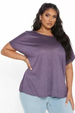 Fashion Nova Simple Perfection Twist Back Top - Lilac -Fashion Nova Sales 07 13 20Studio3 PA SA 12 27 45 31 T1566 Lilac 48257 PLUS RA