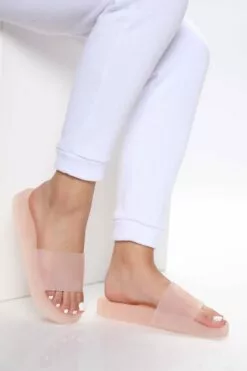 Fashion Nova Just Doing Me Slides - Nude