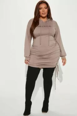 Fashion Nova Handle With Care Sweater Mini Dress - Mocha -Fashion Nova Sales 09 06 22Studio1 RT AS 09 48 10 4 SB8373 Mocha 12021 PLUS EH