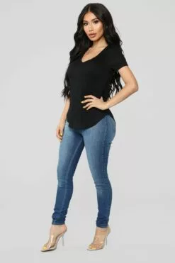 Fashion Nova Breakfast On The Go Tee - Black -Fashion Nova Sales 09 10 18 Studio 2 13 38 00 T3160 Black0502 AG