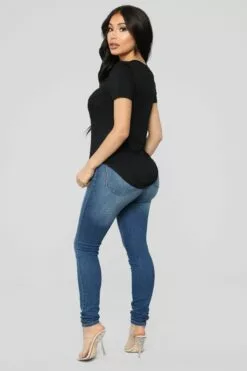 Fashion Nova Breakfast On The Go Tee - Black -Fashion Nova Sales 09 10 18 Studio 2 13 38 17 T3160 Black0508 AG