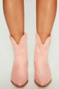 Fashion Nova Lost In The Desert Booties - Pink -Fashion Nova Sales 09 13 22Studio5 RT 14 24 06 53 HEALER Pink 2702 JB