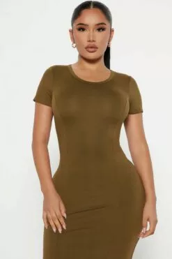 Fashion Nova Mariana Maxi Dress - Olive -Fashion Nova Sales 09 28 22Studio4 RT KH 09 41 00 6 JD47508 Olive 2049 ES