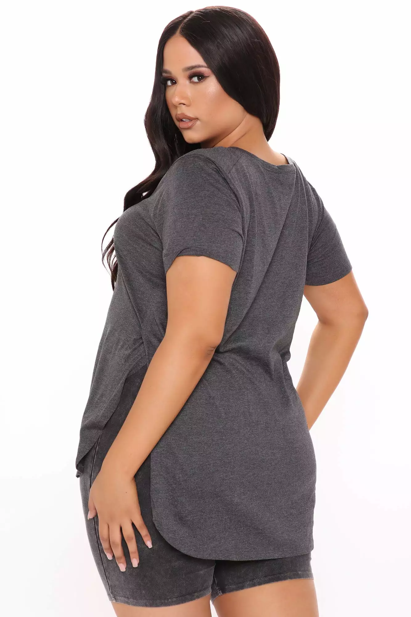 Fashion Nova Laid Back Tee - Charcoal 9 Fashion Nova Laid Back Tee - Charcoal - Image 7