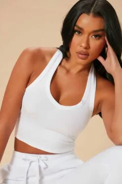 Fashion Nova The New Me Halter Top - White -Fashion Nova Sales 10 12 22Studio7 SN MR 13 55 57 23 RT40502 White 32446 JB JB