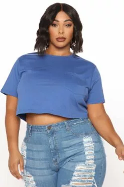 Fashion Nova Elisa Relaxed Crop Tee - Navy 11 Fashion Nova Elisa Relaxed Crop Tee - Navy -Fashion Nova Sales 10 20 20Studio3 DM SA 09 49 43 1 ZDCJ100 Navy 0007 PLUS EH