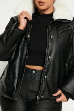 Fashion Nova What A Feeling Puffer Jacket - Black -Fashion Nova Sales 10 21 22Studio4 SN IM 11 10 48 16 5921397FN Black 0520 PLUS JB