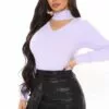Fashion Nova Forever Yours Sweater - Lavender