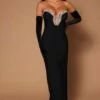Fashion Nova Milla Embellished Maxi Dress Set - Black -Fashion Nova Sales 11 09 22Studio7 CE IM 10 02 50 5 22GWF0713 Black 0085 JB