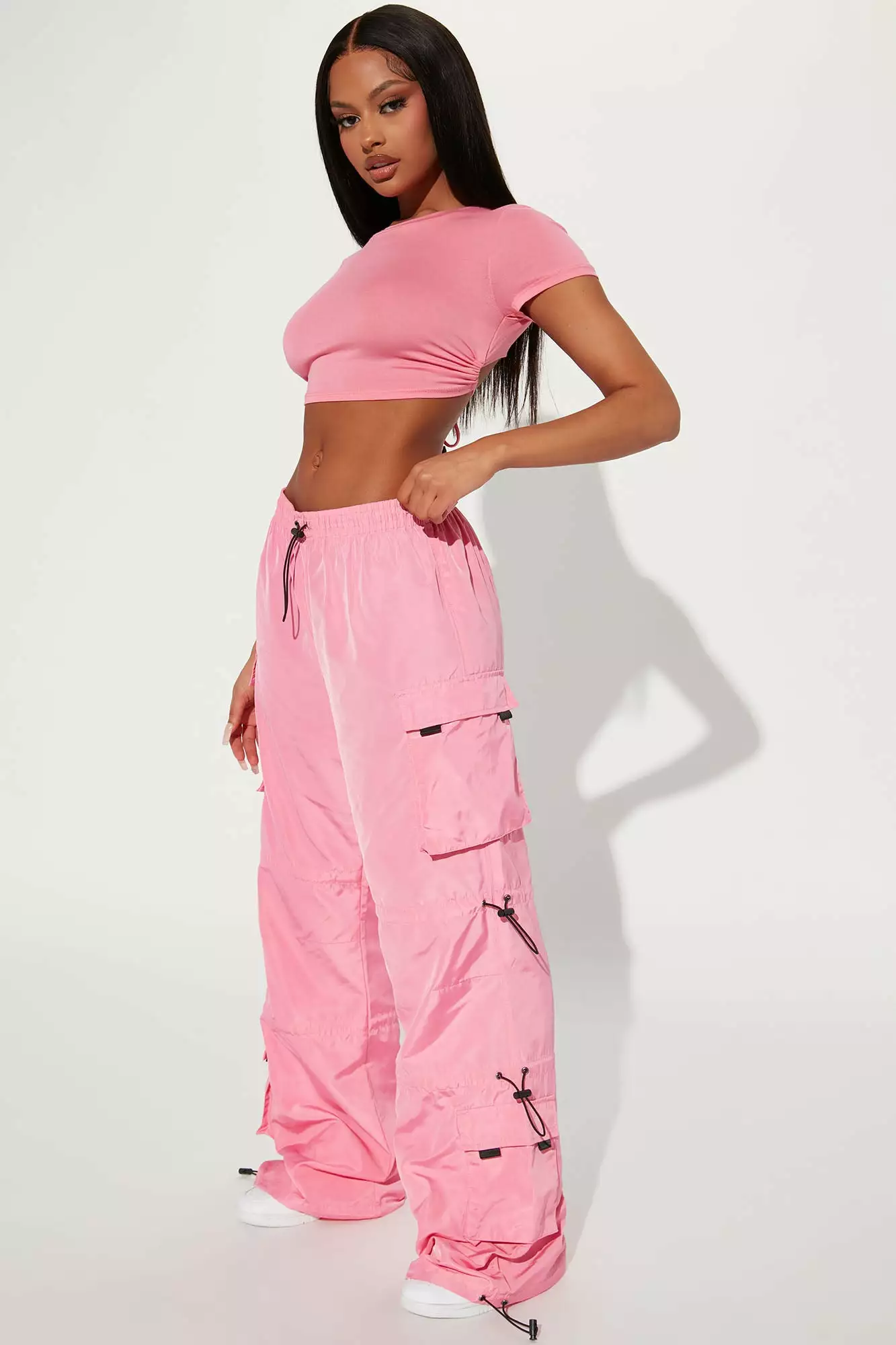 Fashion Nova Elle Tie Back Crop Top - Pink 4 Fashion Nova Elle Tie Back Crop Top - Pink - Image 2