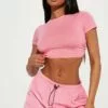 Fashion Nova Elle Tie Back Crop Top - Pink -Fashion Nova Sales 11 2 22Studio2 KS R 14 36 33 33 73256 Pink 1237 ES