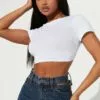 Fashion Nova Elle Tie Back Crop Top - White -Fashion Nova Sales 11 2 22Studio2 Ks R 15 30 30 45 RH051176 DarkWash 7950 JB