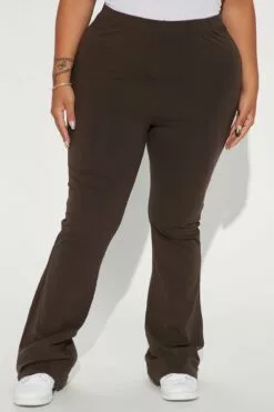 Fashion Nova Adriana Flare Pant - Chocolate -Fashion Nova Sales 11 21 22Studio4 RT AC 10 13 39 16 73625 Chocolate 2369 PLUS SG