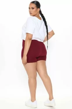 Fashion Nova Uncomplicated Seamless Shorts - Wine -Fashion Nova Sales 12 01 20Studio3 RT ON 10 11 17 8 SP61269 Wine 0578 PLUS JK