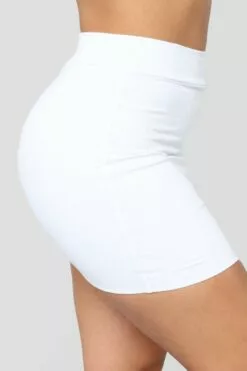 Fashion Nova Melanie Mini Skirt - White -Fashion Nova Sales 12 07 18 Studio 2 OD 10 12 09 S10442QQCJ White0593 AG