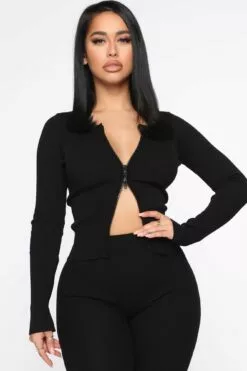 Fashion Nova Wrong Way Sweater Pant Set - Black -Fashion Nova Sales 12 12 19 Studio 3 RM JJ 11 17 18 20 22157 Black NT