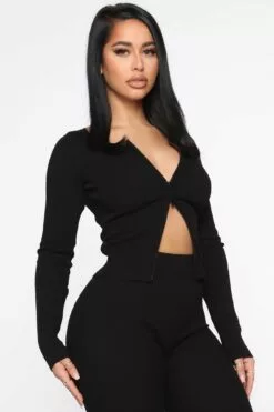 Fashion Nova Wrong Way Sweater Pant Set - Black -Fashion Nova Sales 12 12 19 Studio 3 RM JJ 11 17 21 20 22157 Black NT