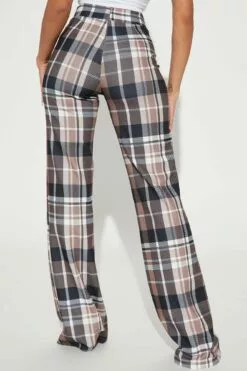 Fashion Nova Tall Victoria High Waisted Dress Pant Plaid - Taupe/combo -Fashion Nova Sales 12 13 22Studio2 ME CG 14 36 39 27 P9683PLAIDTALL Taupecombo P 3556 SG