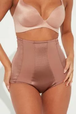 Fashion Nova Ayesha High Waist Shaping Brief - Brown