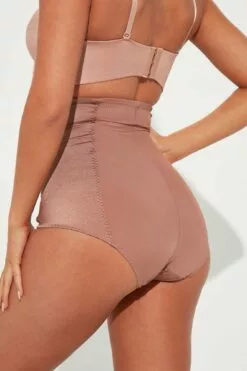 Fashion Nova Ayesha High Waist Shaping Brief - Brown -Fashion Nova Sales 12 20 22Studio6 MS KT 09 29 13 12 175976 Brown 0288 EH