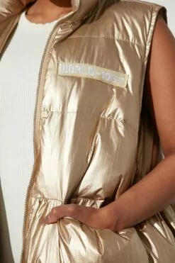 Fashion Nova Statement Puffer Vest - Gold -Fashion Nova Sales 12 21 22Studio2 ME RL 14 11 27 26 81585 Gold 6638 EH