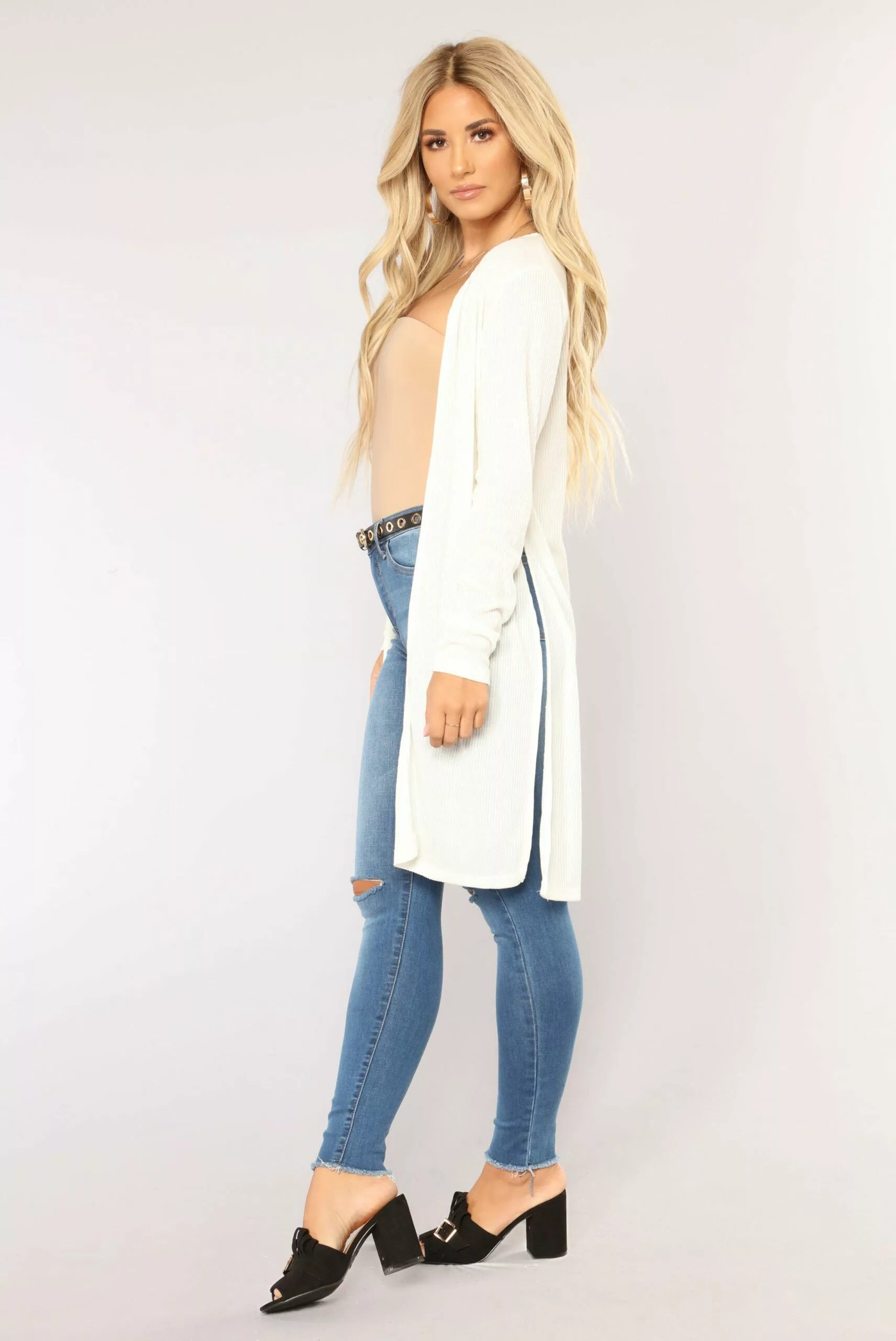Fashion Nova Nita Ribbed Cardigan - Off White 10 Fashion Nova Nita Ribbed Cardigan - Off White - Image 8