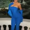 Fashion Nova Charlotte Blazer Jumpsuit Set - Royal -Fashion Nova Sales CharlotteBlazerJumpsuitSet Royal MER 3