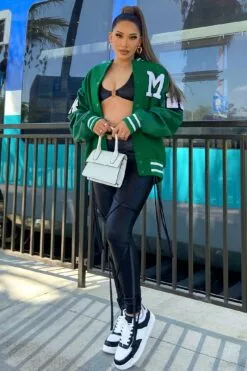 Fashion Nova Class President Varsity Jacket - Kelly Green 18 Fashion Nova Class President Varsity Jacket - Kelly Green -Fashion Nova Sales ClassPresidentVarsityJacket KellyGreen MER