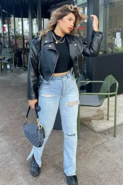 Fashion Nova In Control Moto Jacket - Black