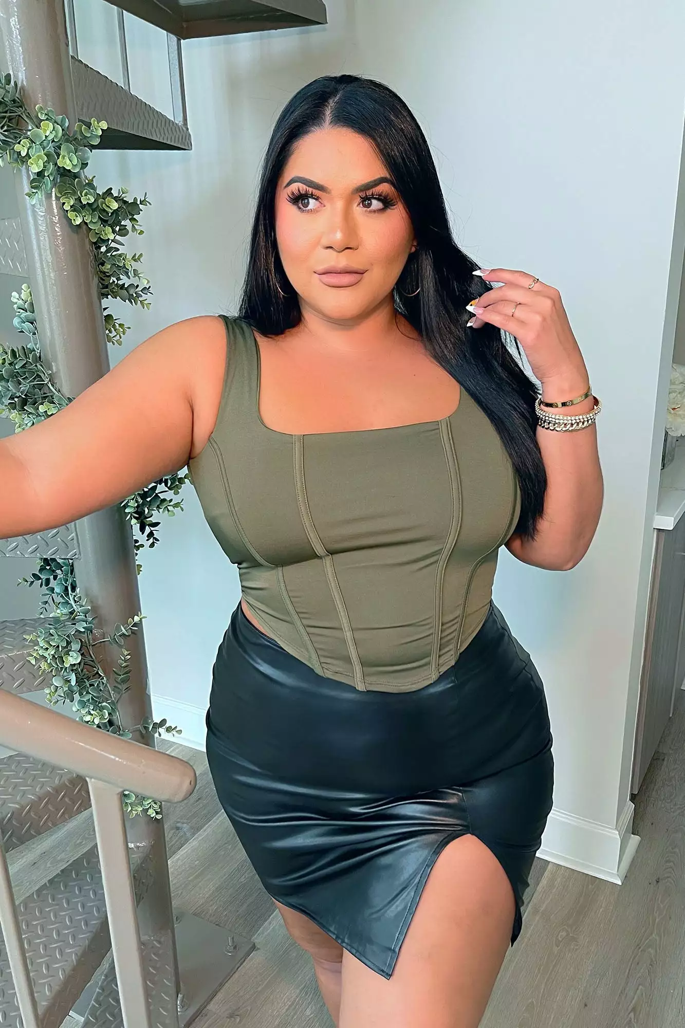 Fashion Nova Won't Take The Blame Crop Top - Olive 12 Fashion Nova Won't Take The Blame Crop Top - Olive - Image 10